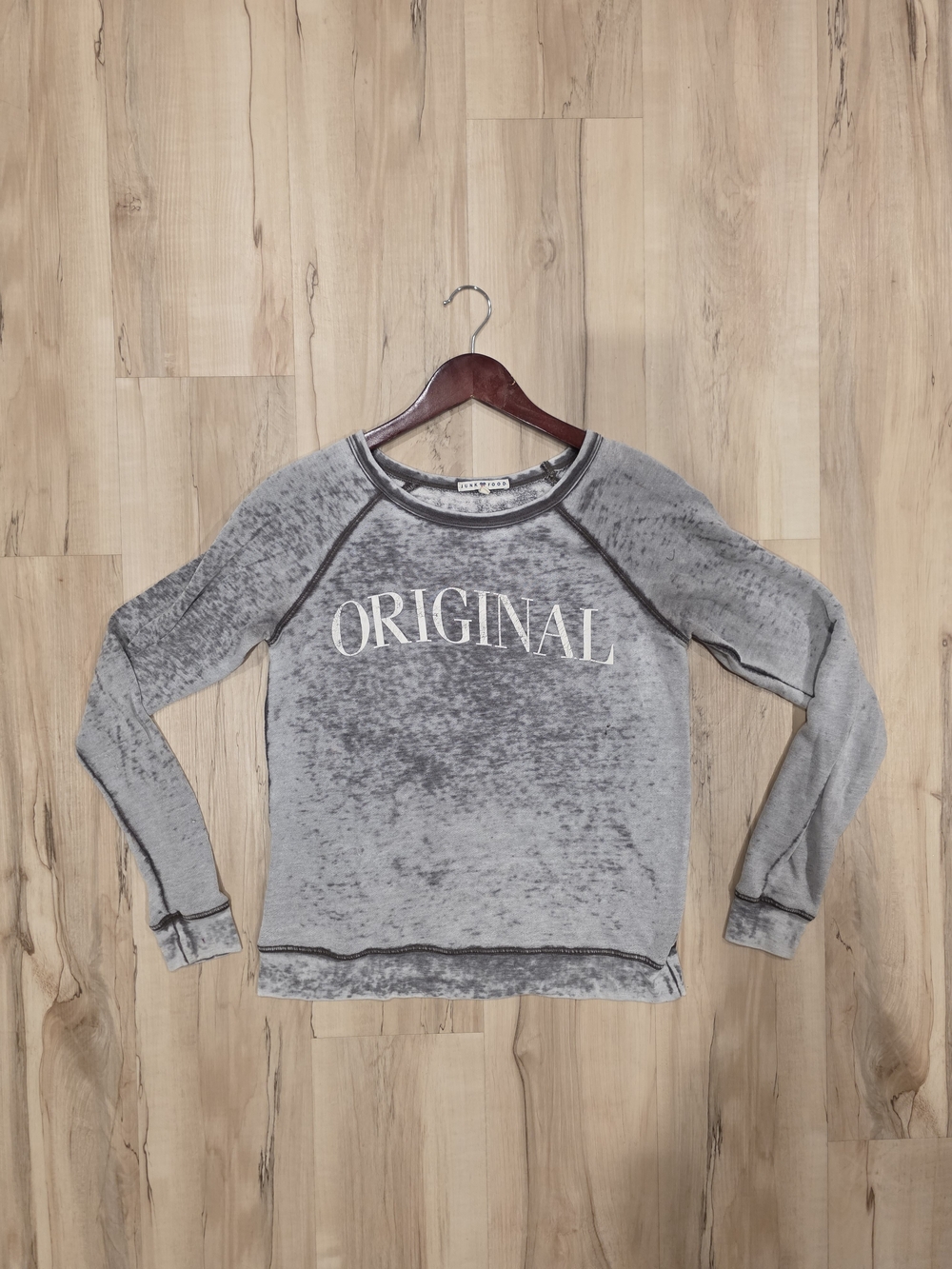 Junk Food Clothing Grey 'ORIGINAL' Women's Pullover